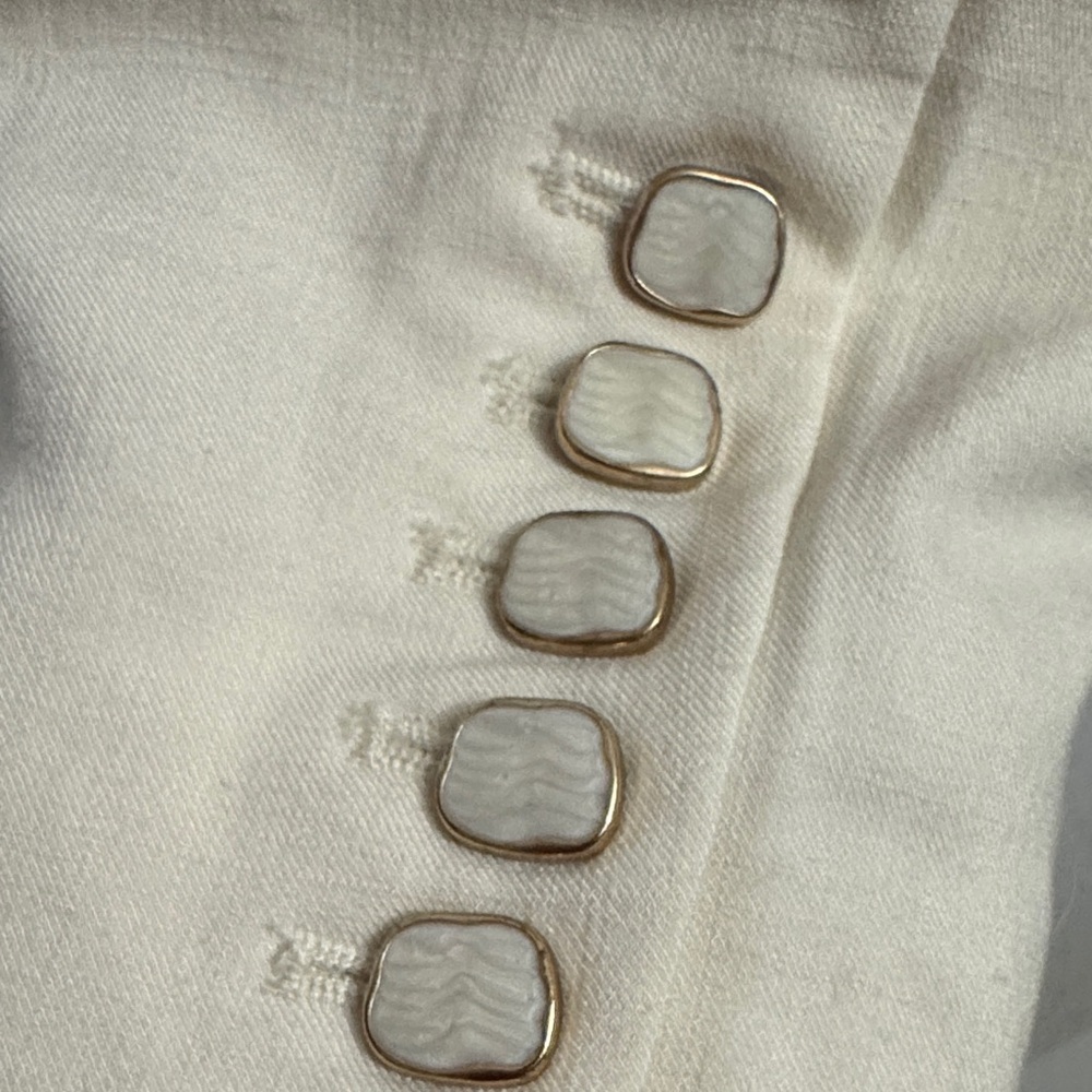 House of Harlow 1960 Double-Breasted Cream Blazer - Picture 7 of 7